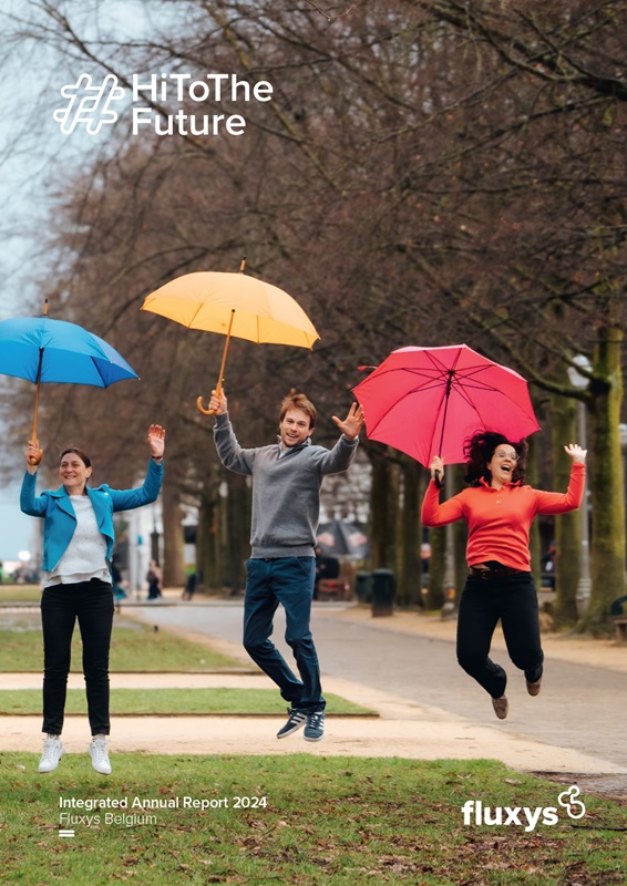 Annual report Fluxys Belgium 2024 cover.